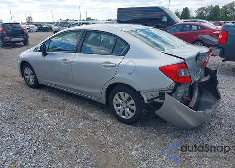 2012 Honda Civic Lx z USA, uszkodzony, nr VIN 19XFB2F5XCE083774